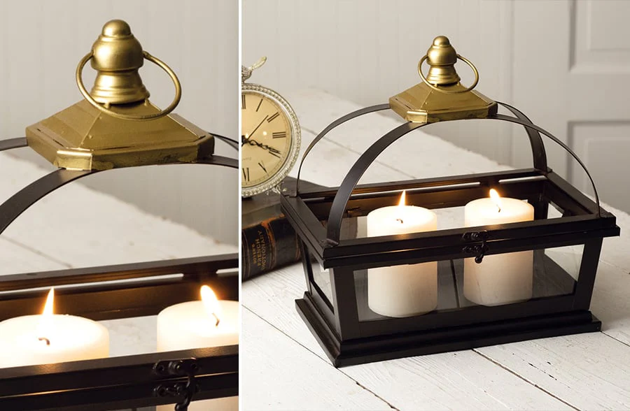 Metal Candle Display Lantern