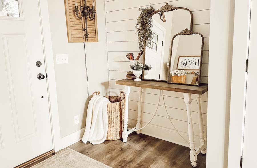 Turned Wood Architectural Console Table