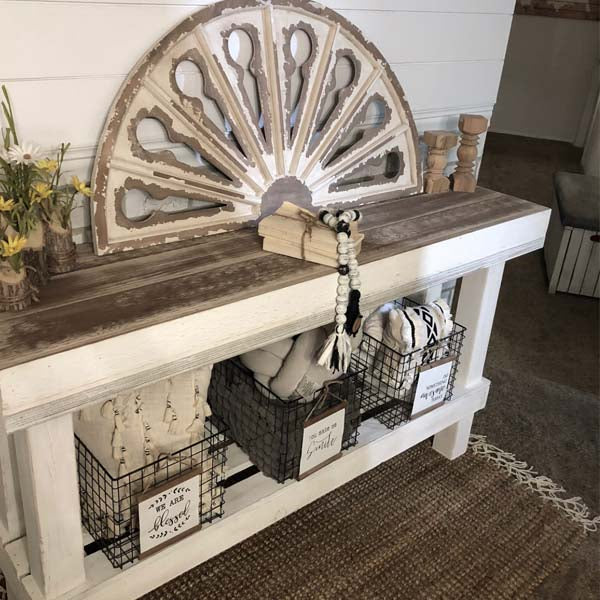 *HUGE* Rustic Fan Wall Decor