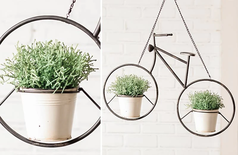 Hanging Bicycle Planter