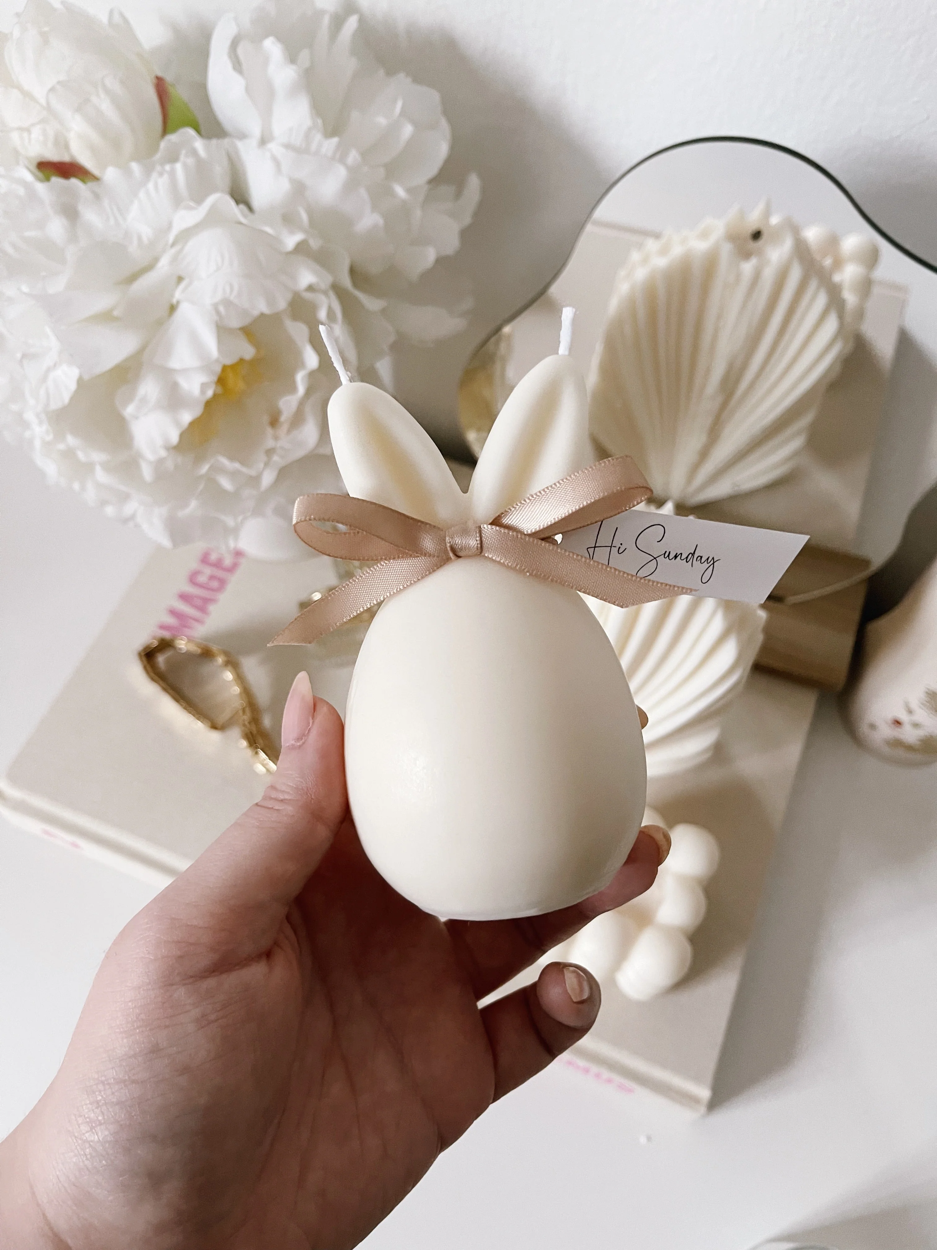 Bunny BB Easter Candle