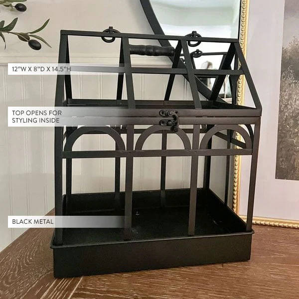 Black Metal Terrarium Frame
