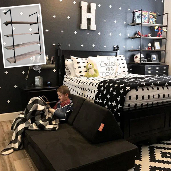 HUGE 4 Tier Open Pipe Shelving Unit