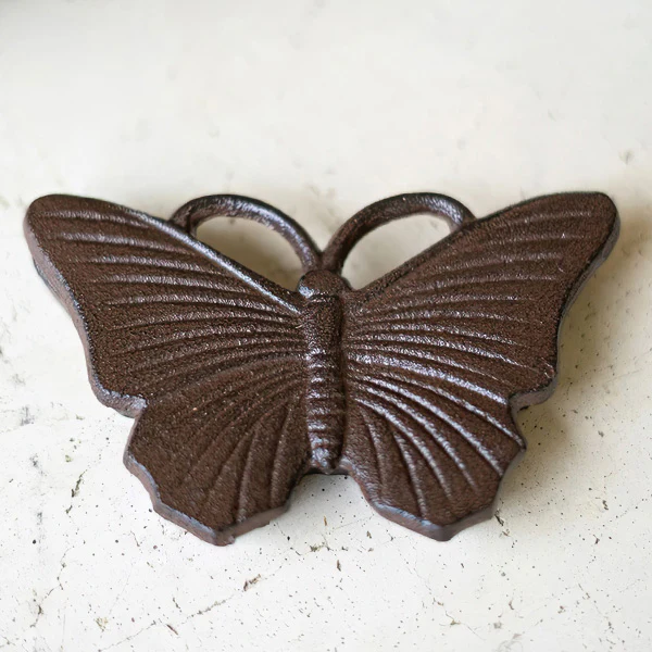 Cast Iron Butterfly Key Hider