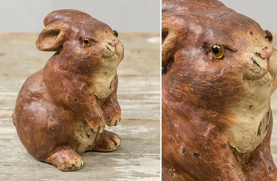 Brown Tabletop Sitting Bunny