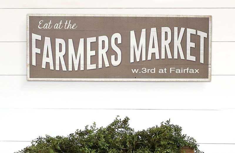 *HUUUGE* Distressed Wood Farmer's Market Sign