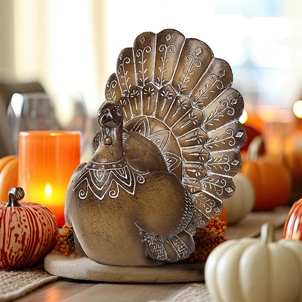 Carved Tabletop Turkey, Pick Your Style