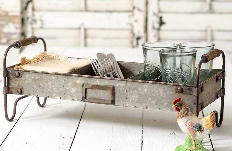 Divided Tray on Stand