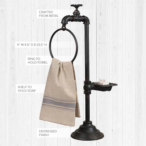 Spigot Soap and Towel Holder
