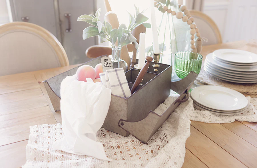 Galvanized Metal Keepsake Box
