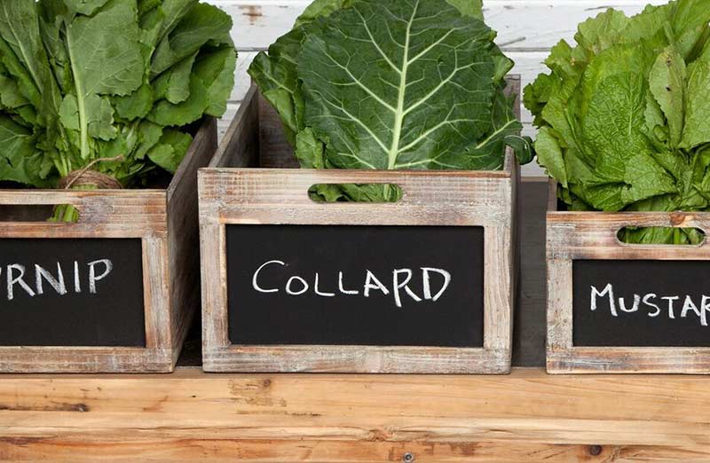 Blackboard Wooden Crates  Set of 4
