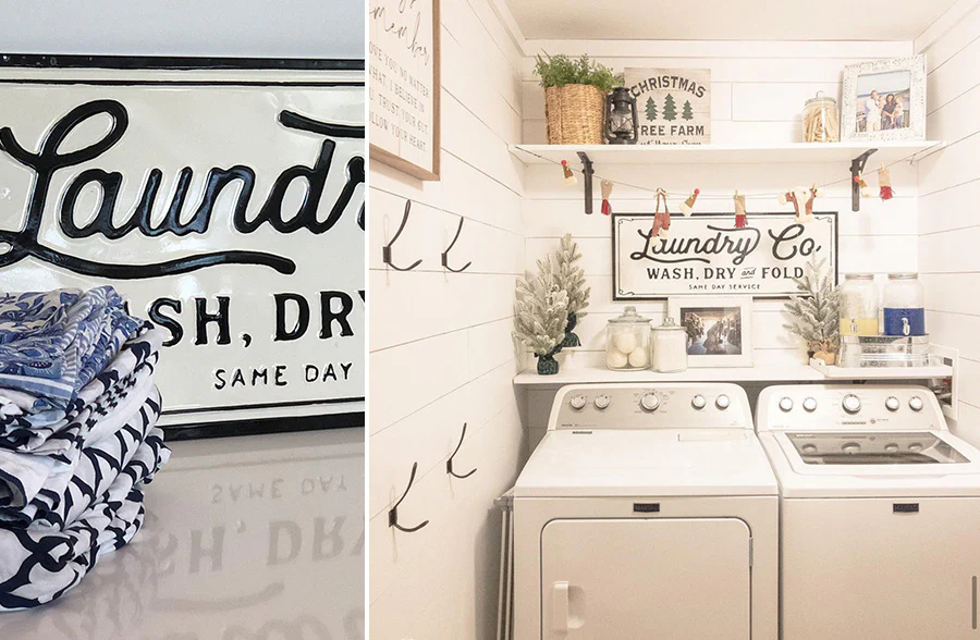 Metal Laundry Co Sign