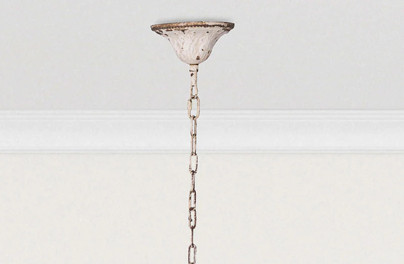 Distressed Victorian Candle Chandelier