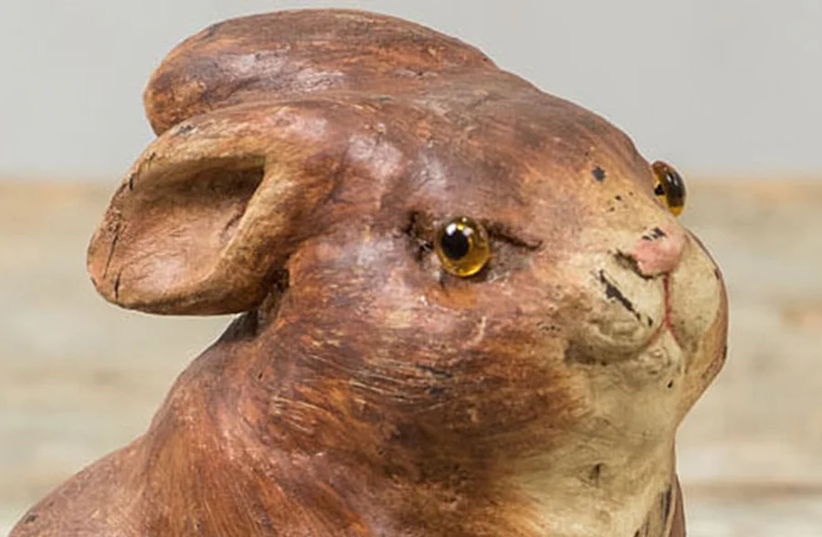 Brown Tabletop Sitting Bunny