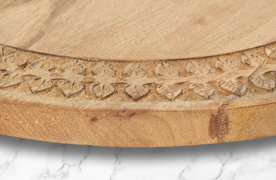 Wooden Lazy Susan Cake Display Platter