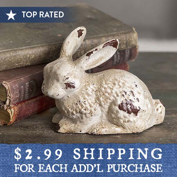 Chippy Cast Iron Bunny