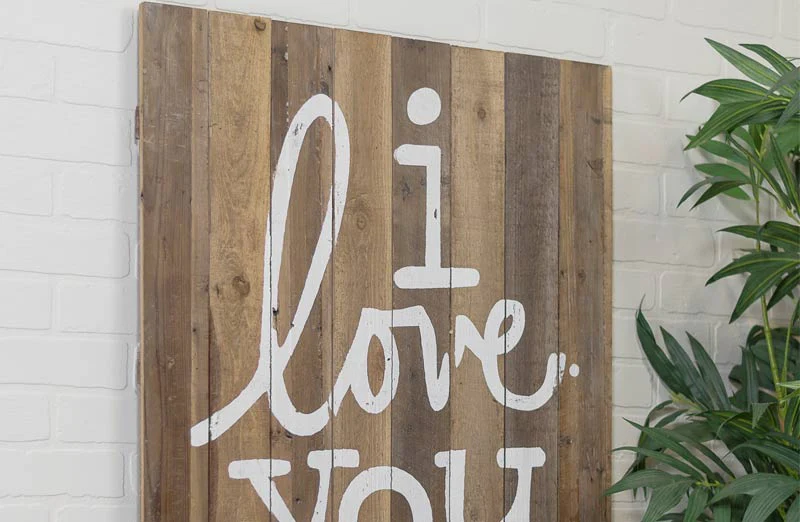 HUGE I Love You More Wood Sign