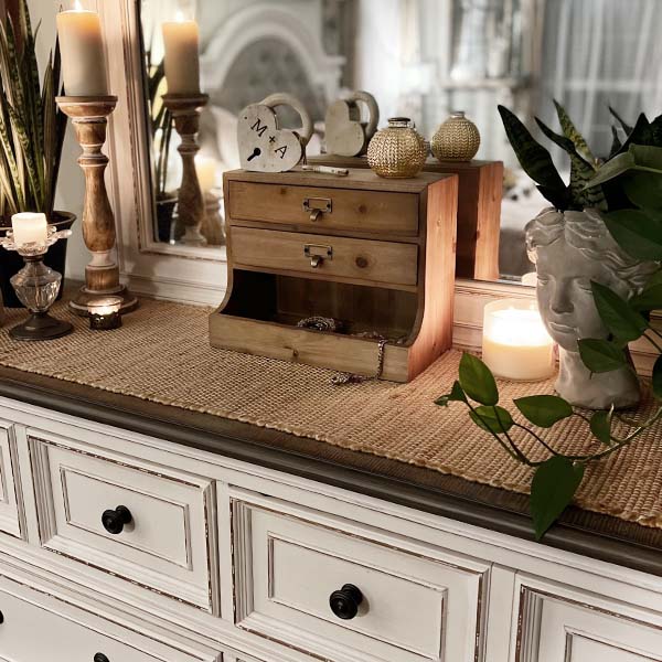 Wooden Desk Organizer | Vintage Farmhouse
