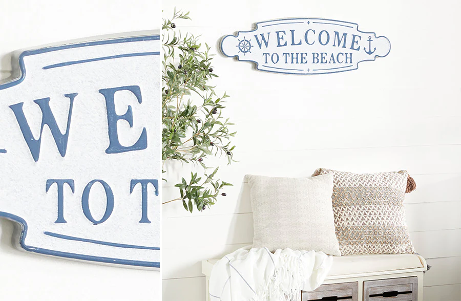 Welcome To The Beach Sign