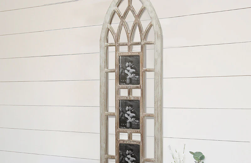 Large Wooden Cathedral Picture Frame