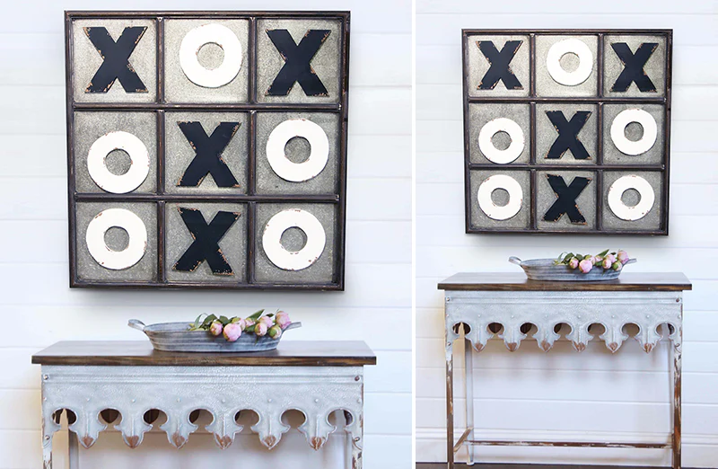 HUGE Tic Tac Toe Wall Decor