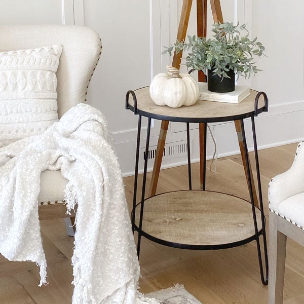 Two-Tier Round Accent Table