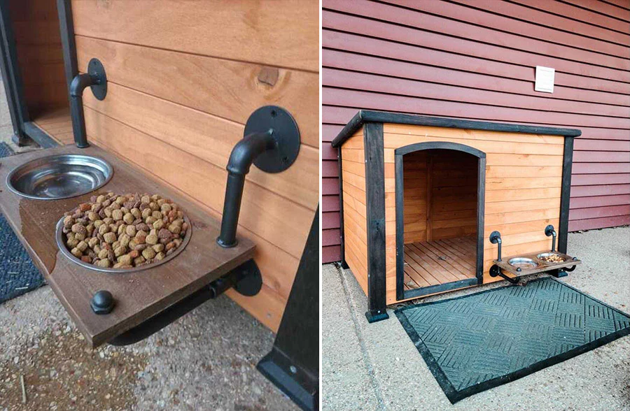 Wall Mounted Dog Bowls