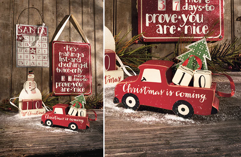 Christmas Is Coming Red Truck Advent Calendar