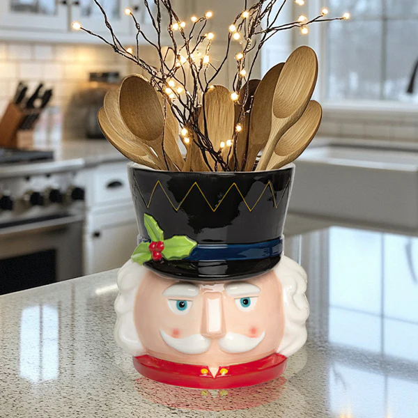 Majestic Nutcracker Utensil Holder