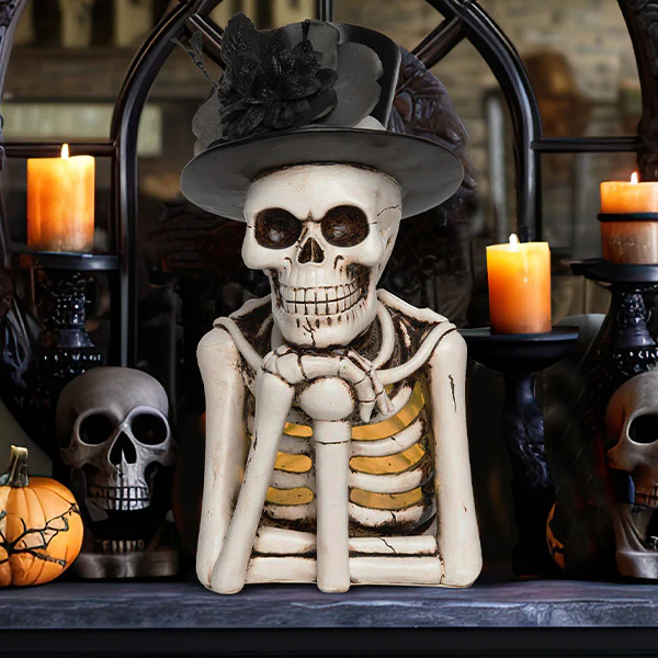 Light Up Skeleton with Top Hat