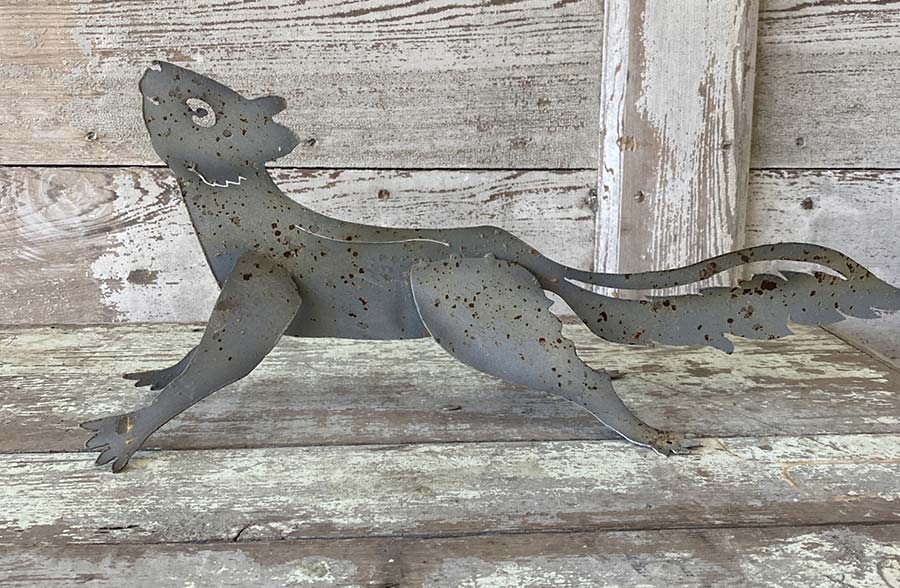 Rusted Metal Squirrel