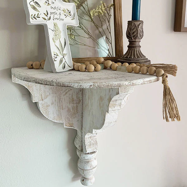 Handmade Wood Corbel Wall Shelf