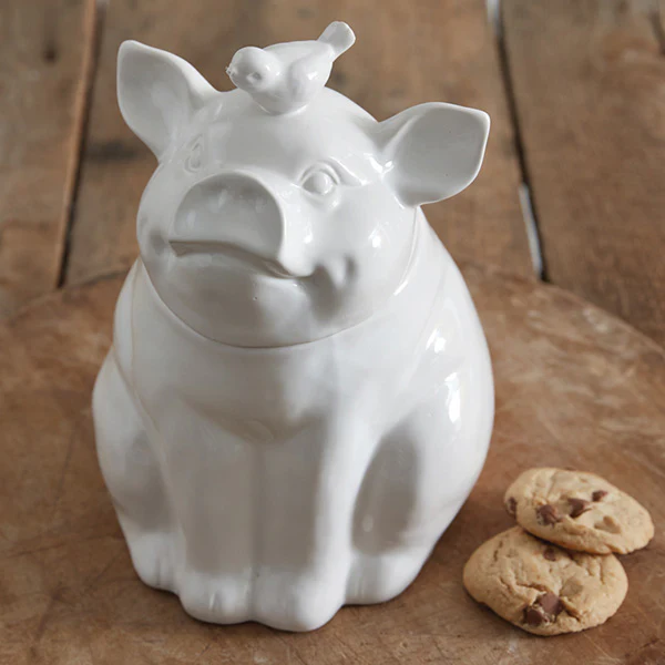 Ceramic Piglet Cookie Jar