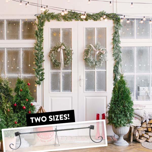 Metal Scrollwork Garland Holder, Pick Your Size