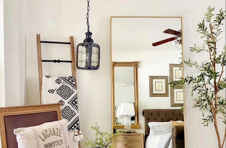 Vintage Industrial Caged Pendant Light