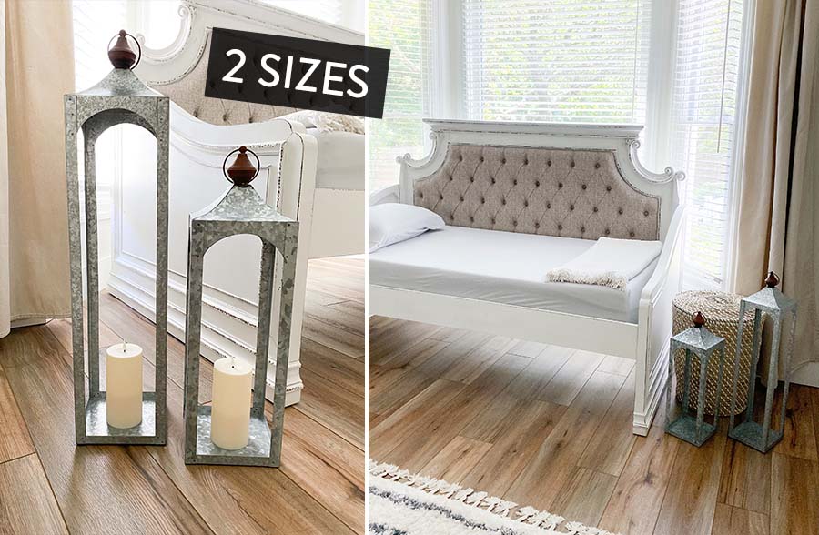 Open Frame Metal Lantern, Pick Your Size