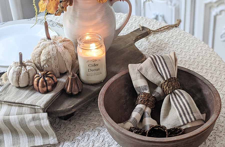 Rattan Napkin Rings, Set of 6