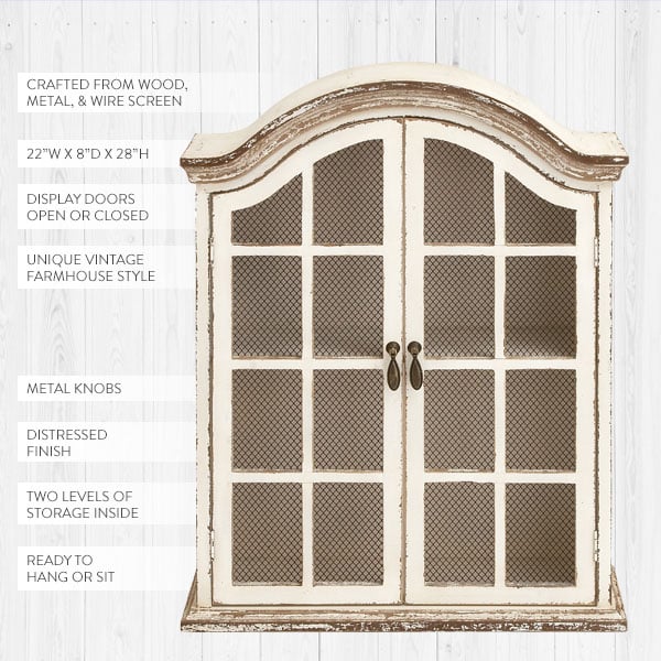 Victorian Wood Wall Cabinet