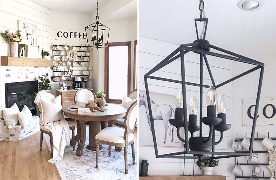 Metal Geometric Chandelier