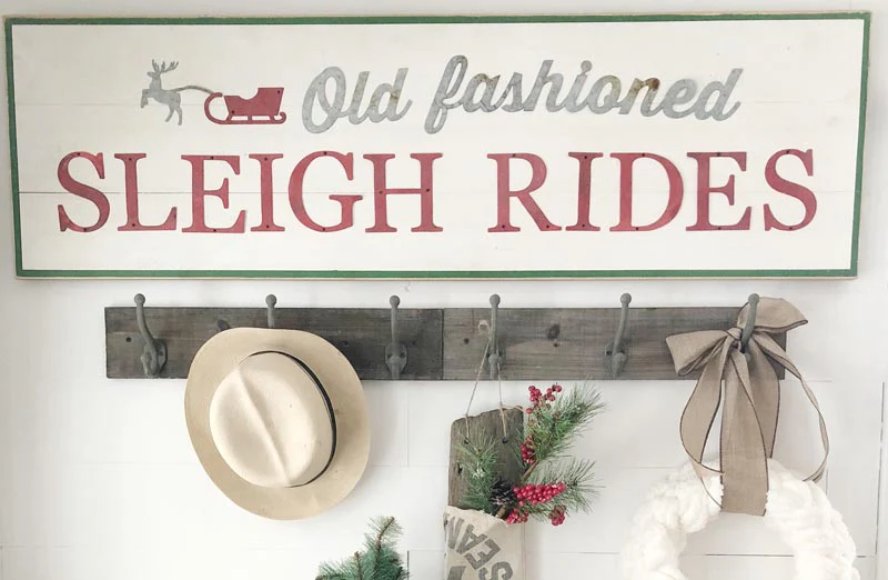 Old Fashioned Sleigh Rides Sign
