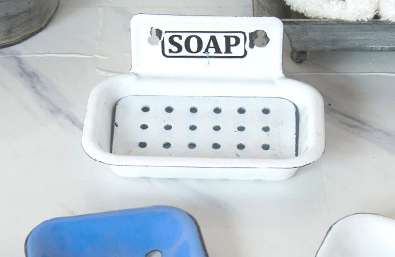 Enamelware Soap Dish, Set of 2